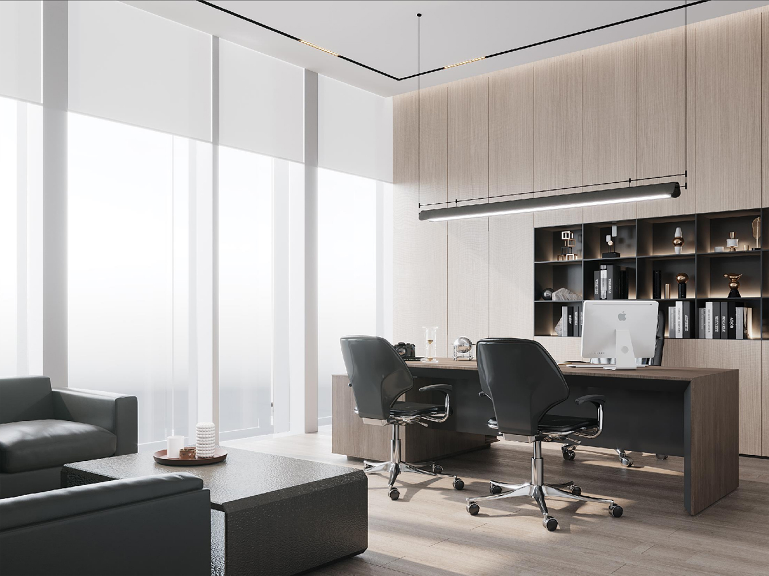 从功能到美感的跃迁：用科学布局+艺术视觉+人文舒适重塑办公生态(图3)