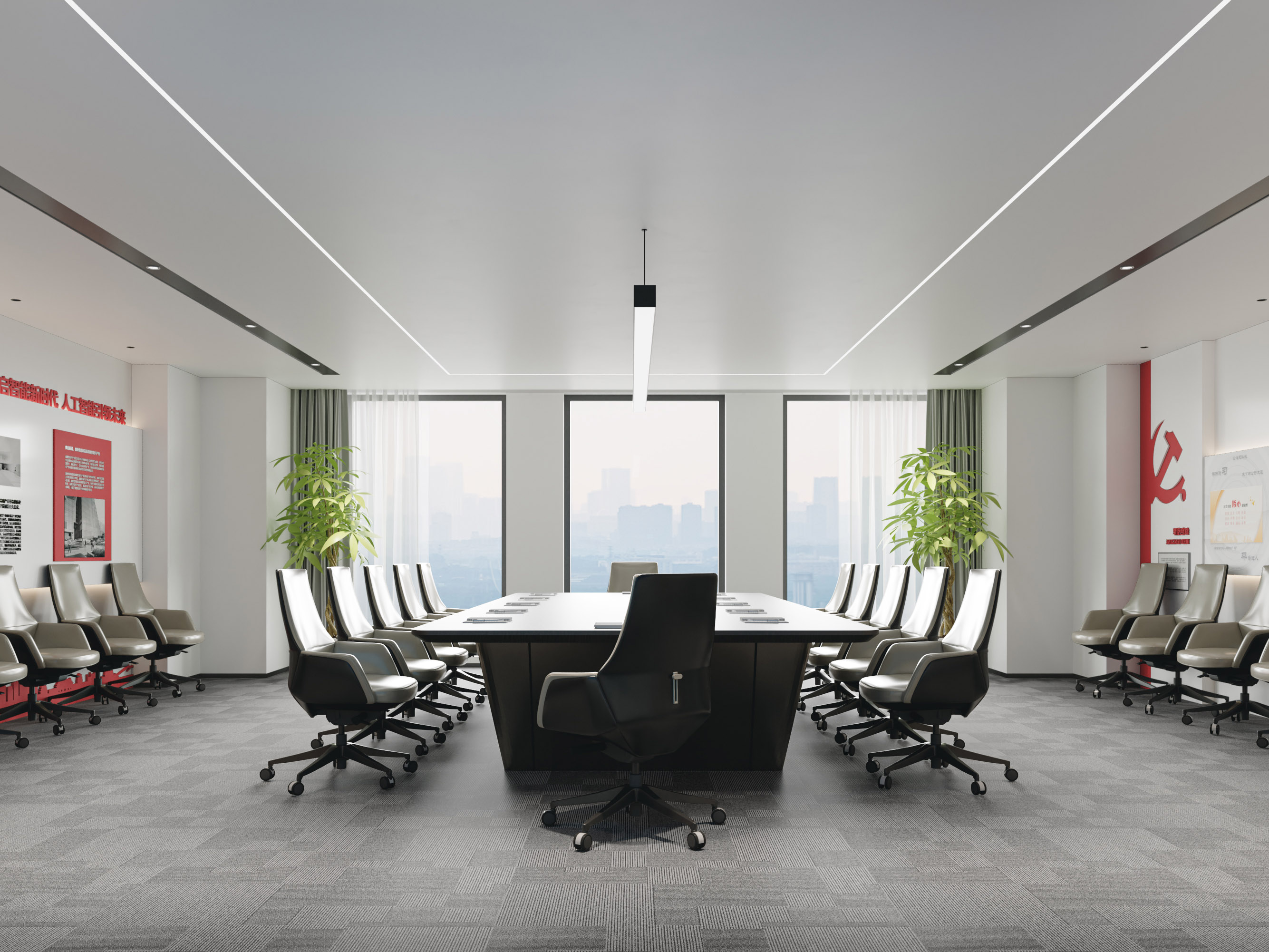 安徽合肥办公楼装修新标杆：半山装饰风格设计全案解析(图2)