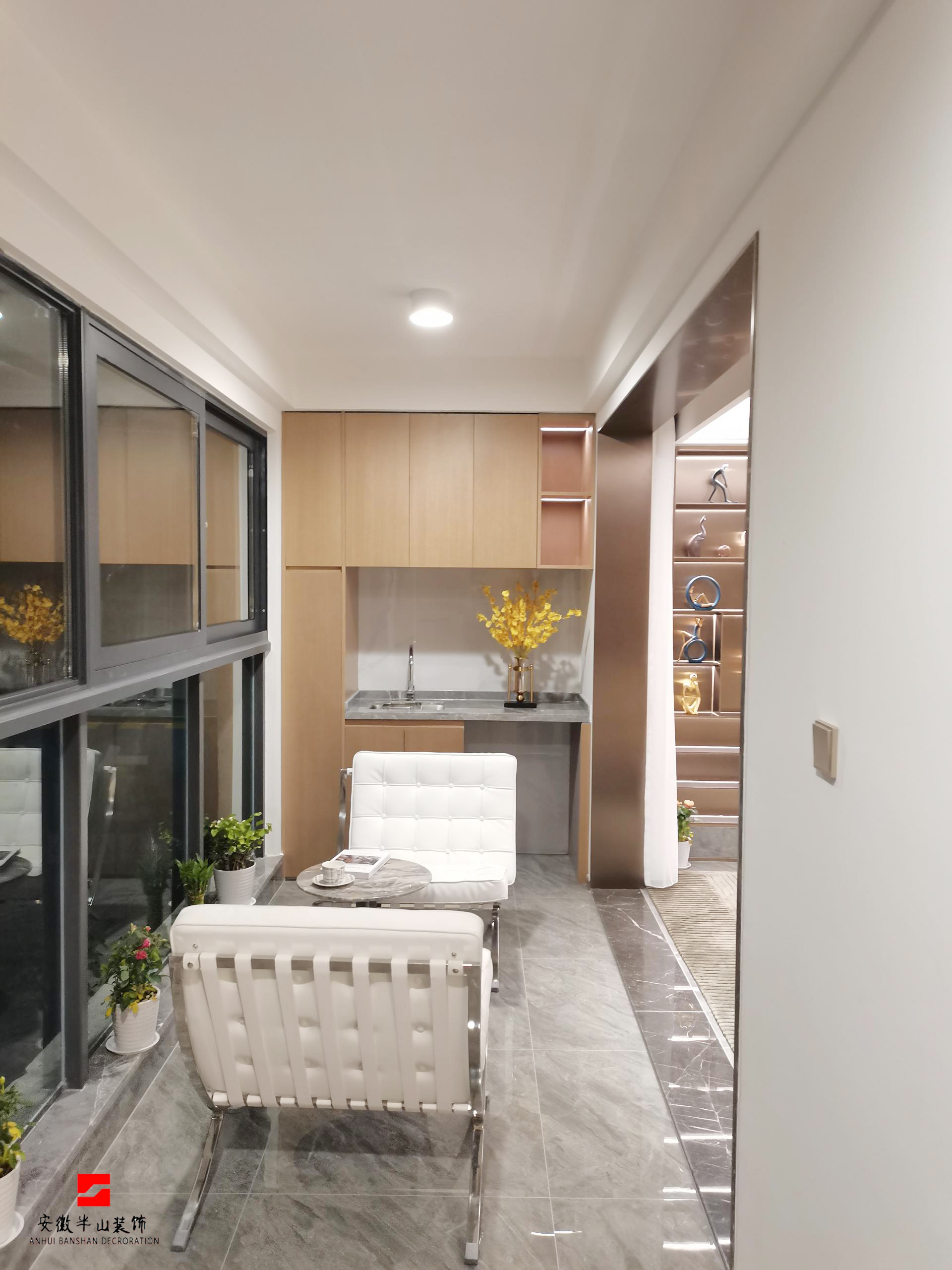 淮北华松房地产有限公司蘭墅香汐样板间装饰工程(图6)