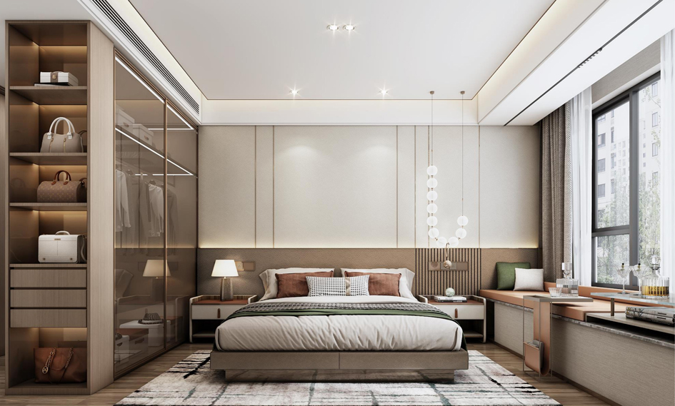 淮北华松房地产有限公司蘭墅香汐样板间装饰工程(图7)