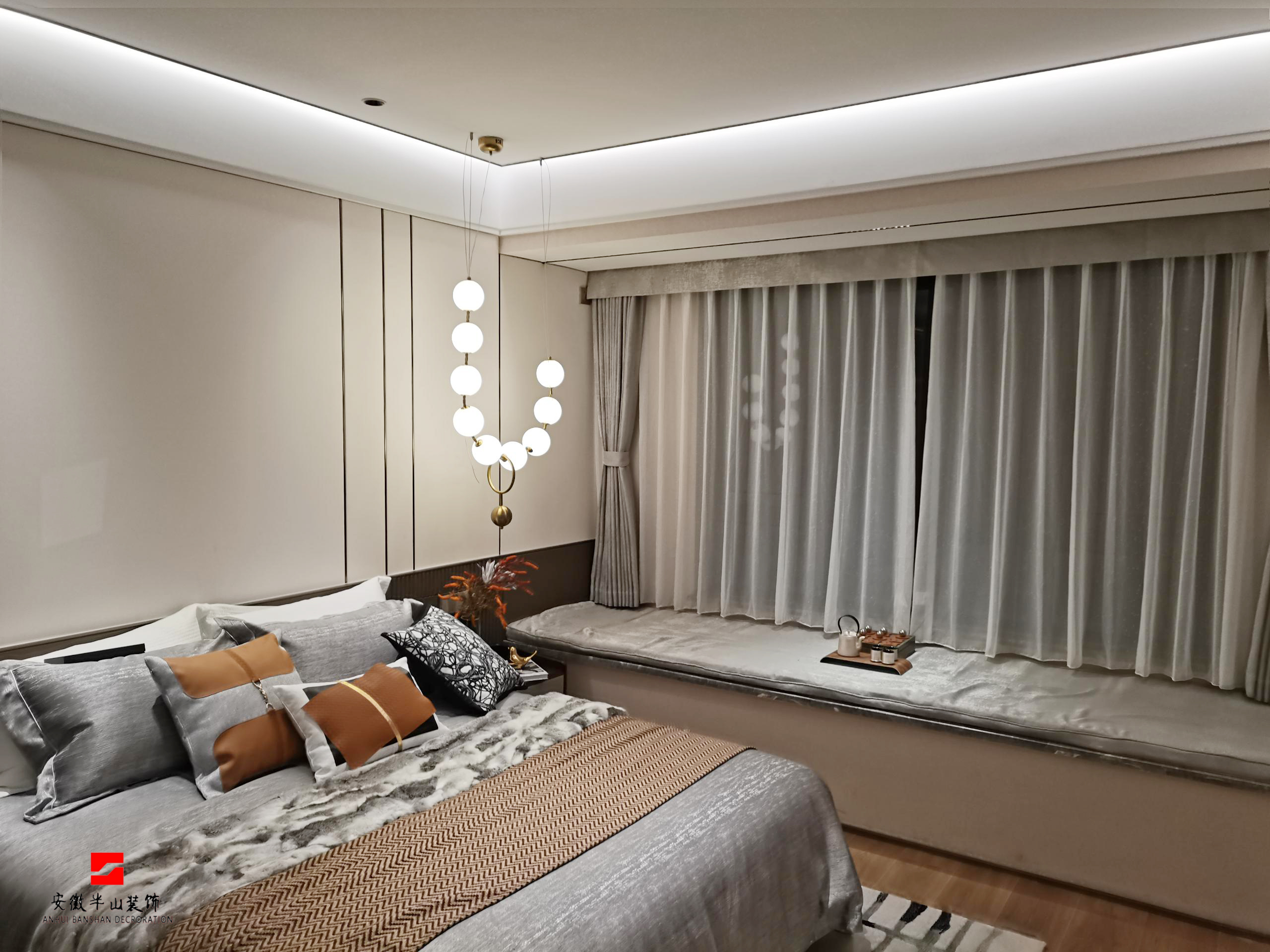 淮北华松房地产有限公司蘭墅香汐样板间装饰工程(图10)