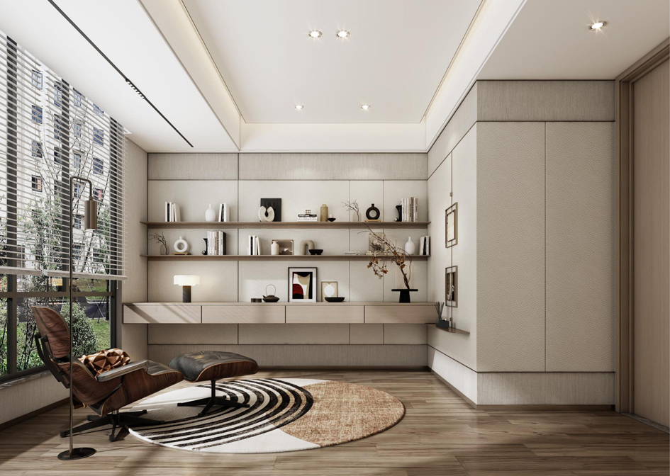 淮北华松房地产有限公司蘭墅香汐样板间装饰工程(图13)