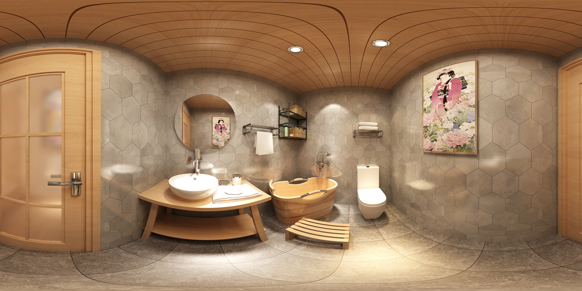 黄山太平湖独栋日式民宿设计装修(图4)