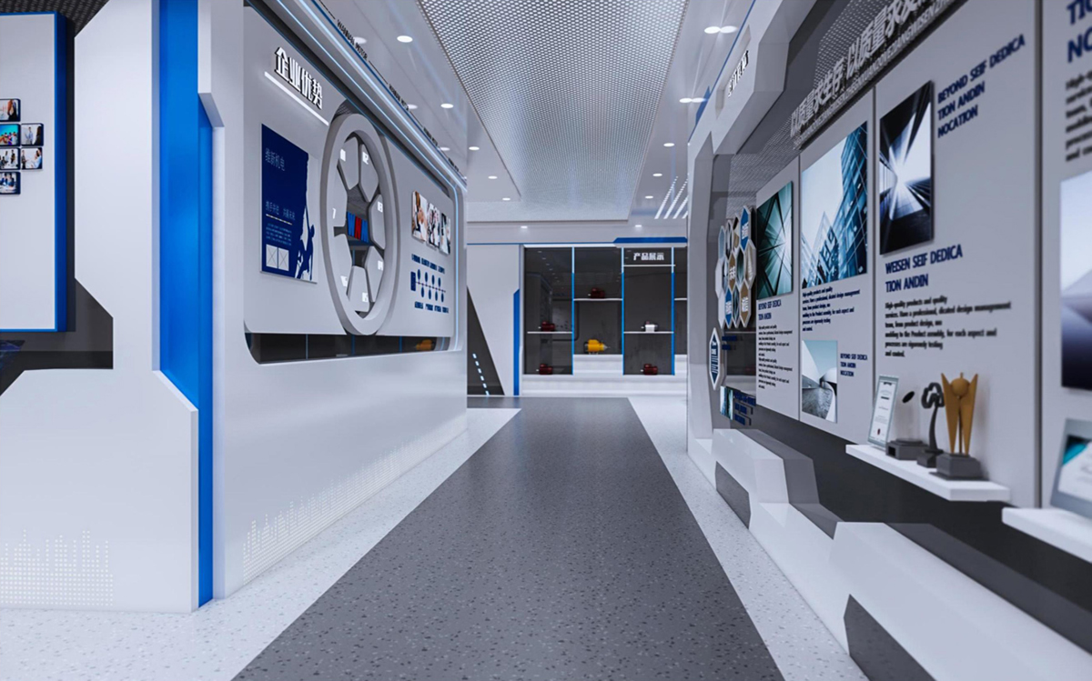 泾县皖南电机500平方科技风展厅装修设计(图5) 泾县皖南电机500平方科技风展厅装修设计(图5)