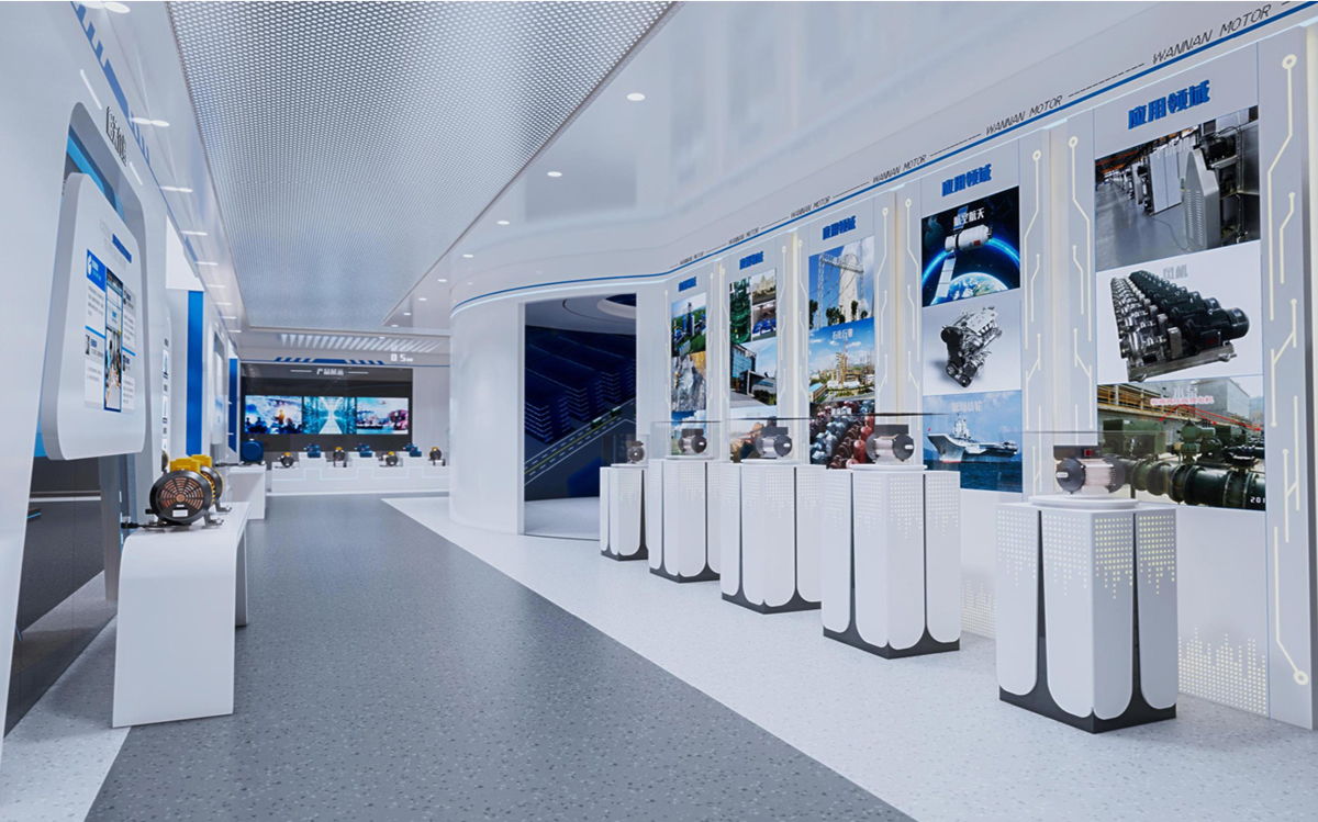 泾县皖南电机500平方科技风展厅装修设计(图8) 泾县皖南电机500平方科技风展厅装修设计(图8)