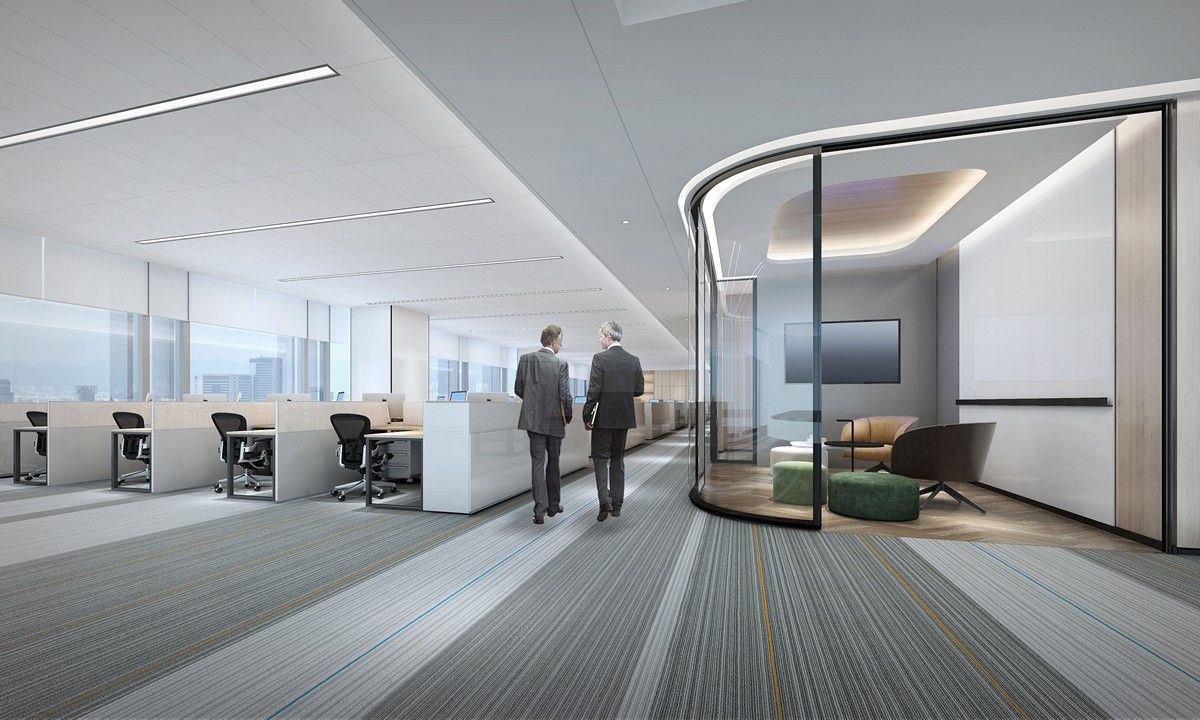 祥源广场1000平方现代简约风办公室装修设计项目(图2) 合肥祥源广场1000平方现代简约风办公室装修设计项目(图2)