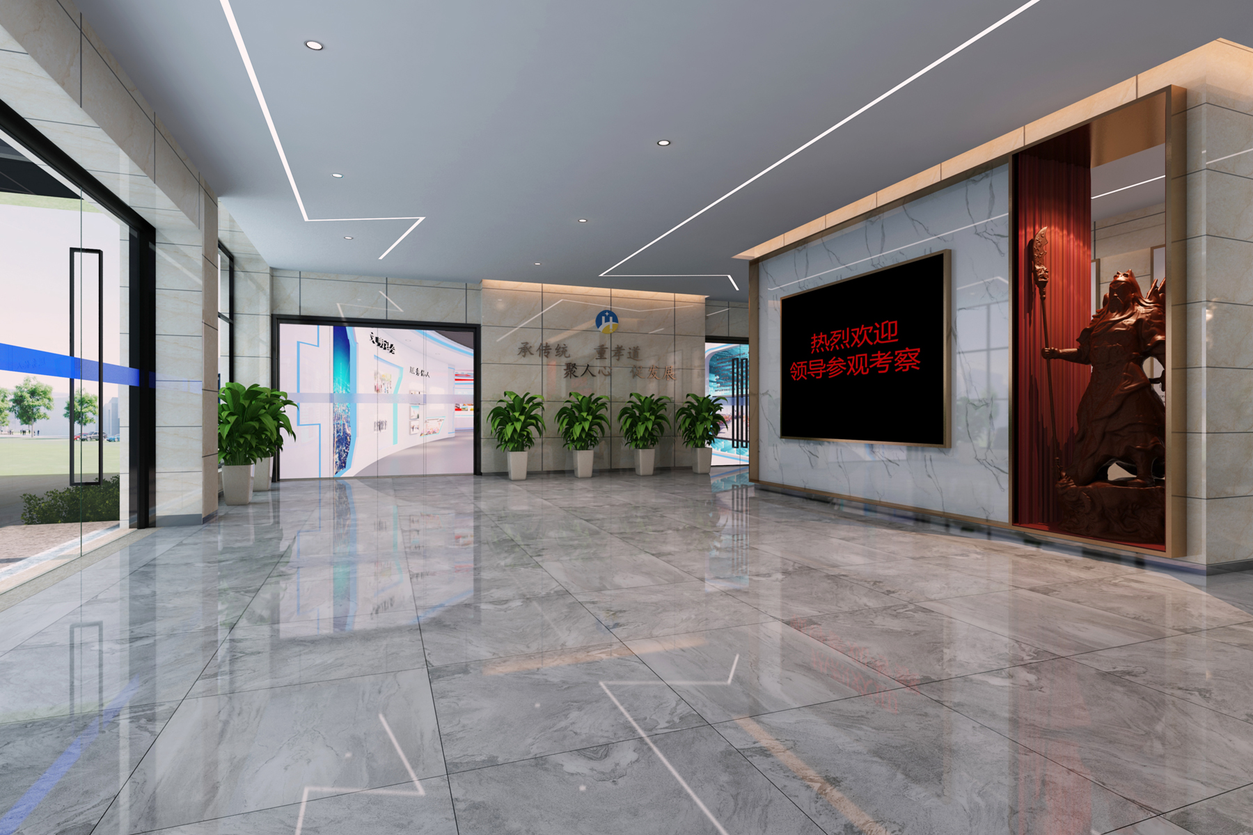 合肥办公楼装修设计公司案例｜华新智能停车5000㎡现代简约风格改造(图2)