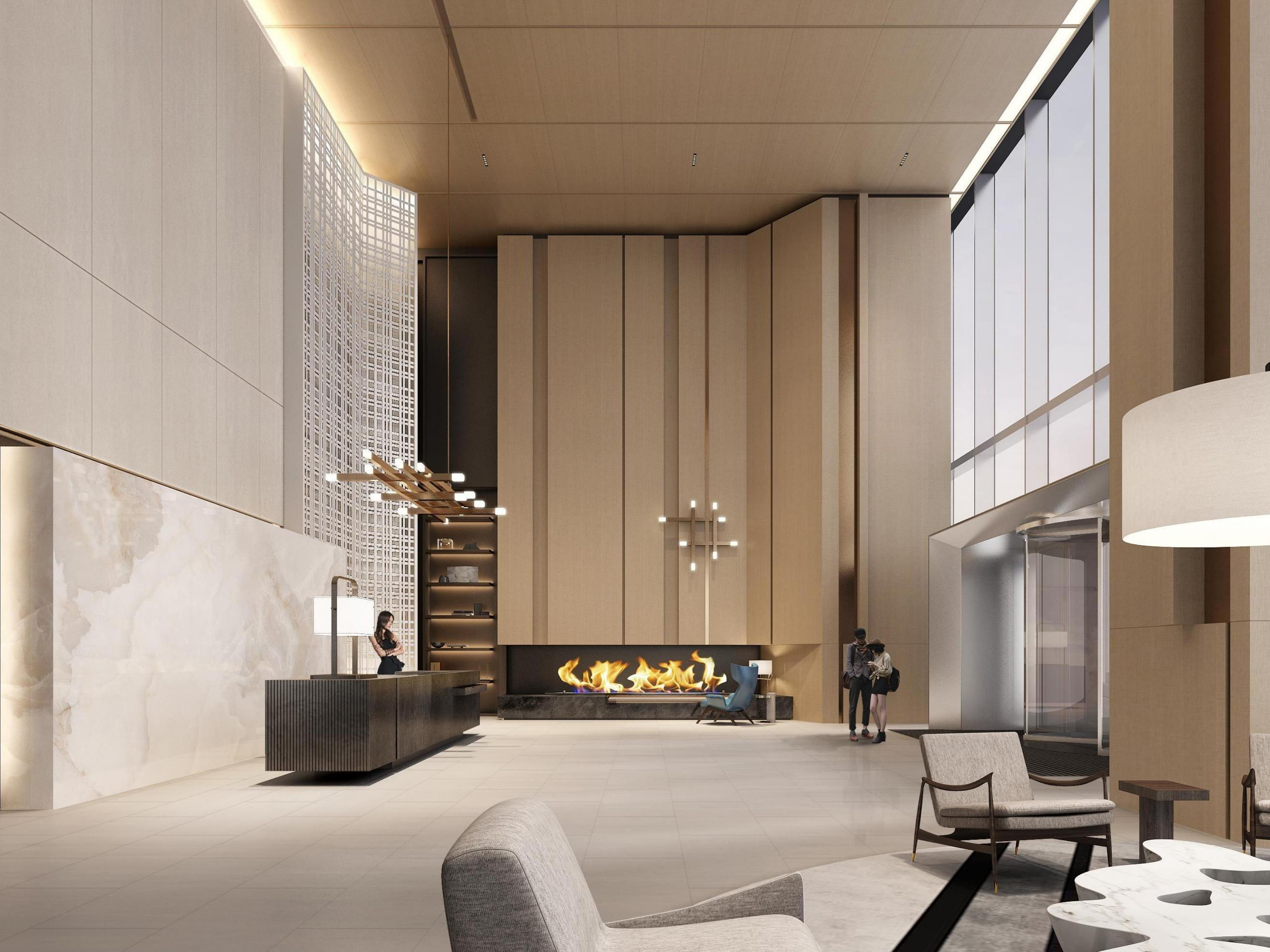 阜阳4000平方现代简约风办公楼装修设计项目(图2)