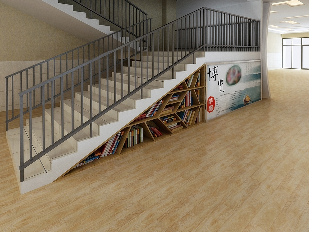 合肥45中内部图书馆装修设计案例(图4) 合肥45中内部图书馆装修设计案例(图4)