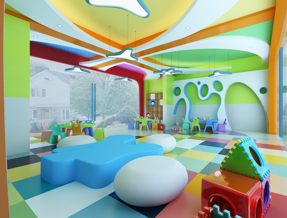 肥东2000平方幼儿园装修设计(图2) 肥东2000平方幼儿园装修设计(图2)