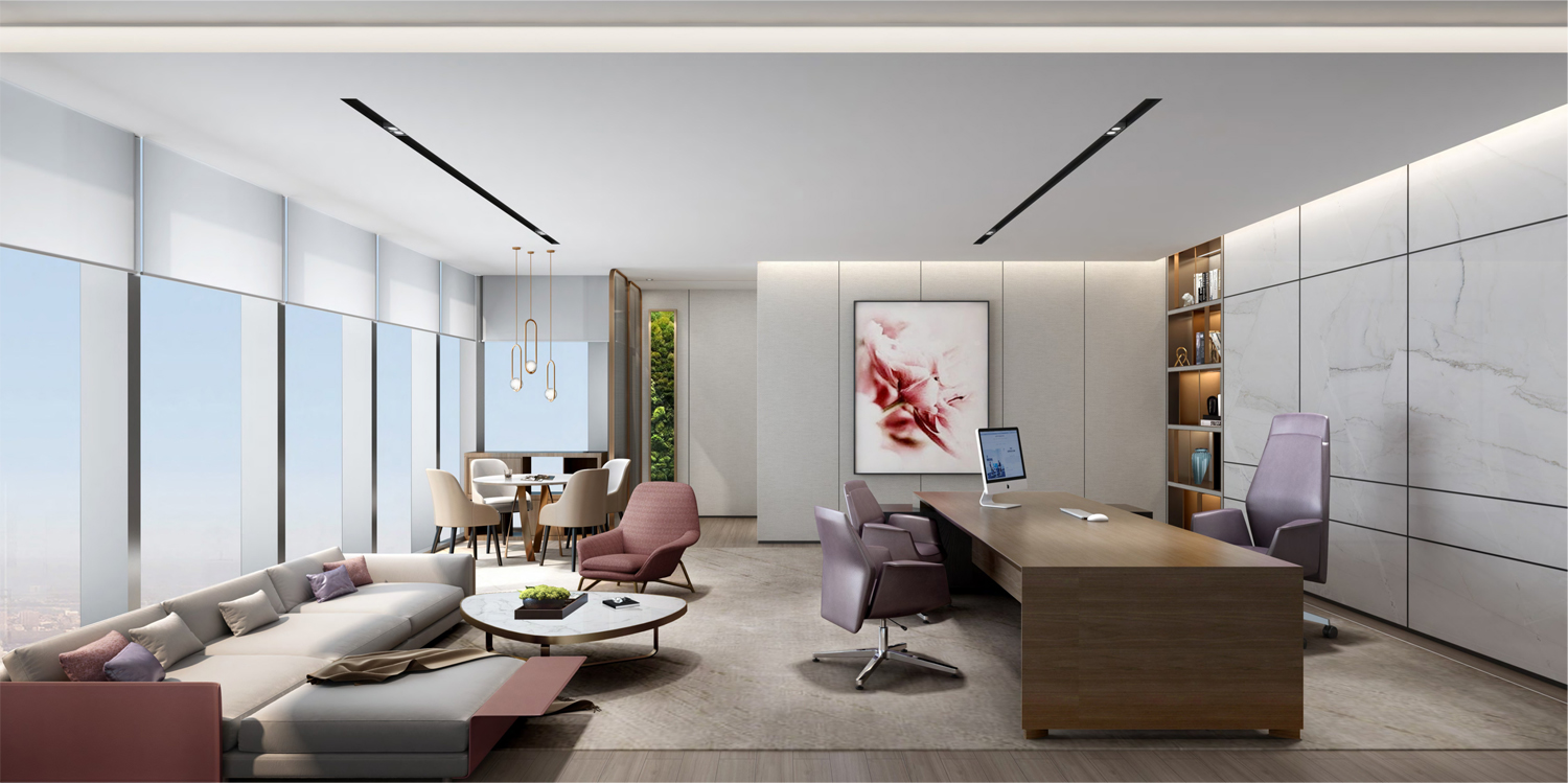 宣城泾县皖新机电总经理室装修案例(图4)