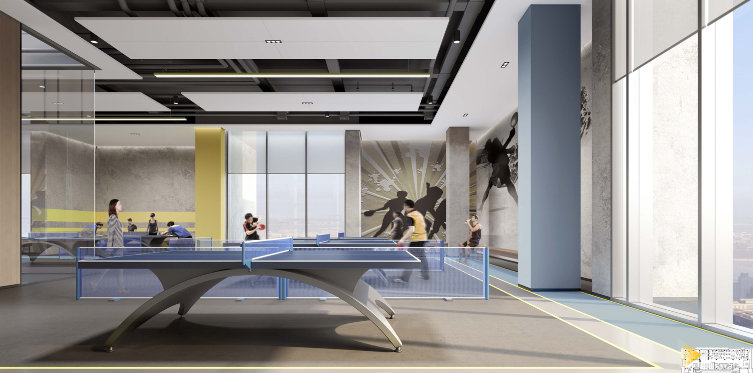 巢湖槐林渔具有限公司4000平方办公楼内部员工娱乐室装修案例(图2) 巢湖槐林渔具有限公司4000平方办公楼内部员工娱乐室装修案例(图2)