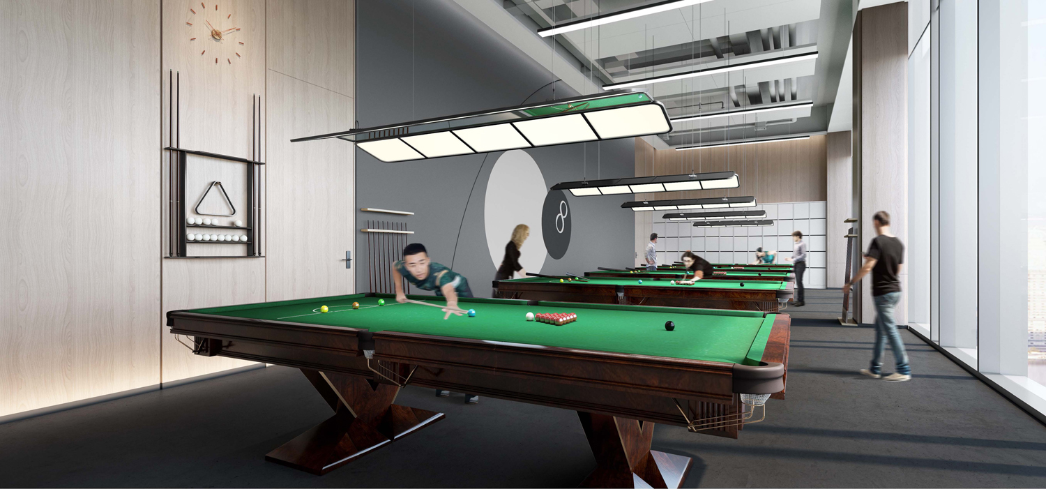 巢湖槐林渔具有限公司4000平方办公楼内部员工娱乐室装修案例(图3) 巢湖槐林渔具有限公司4000平方办公楼内部员工娱乐室装修案例(图3)