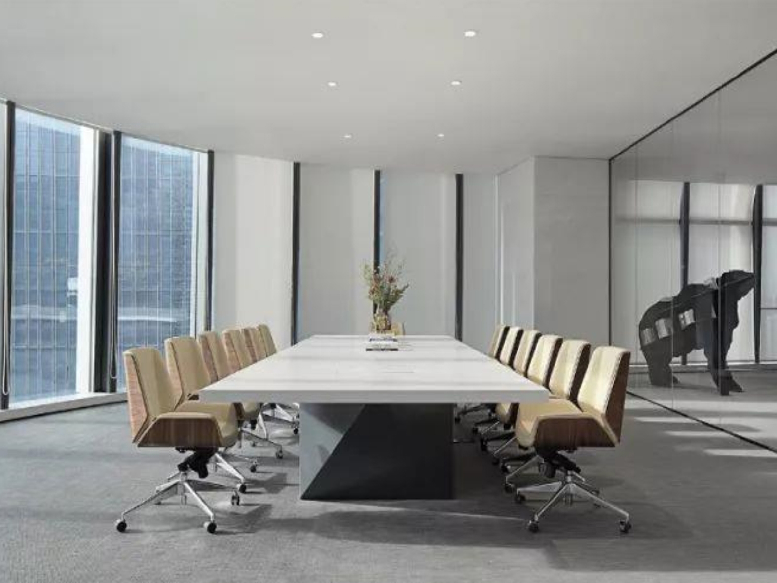 合肥金保大厦沃龙新办公室装修设计案例(图2) 合肥金保大厦沃龙新办公室装修设计案例(图2)