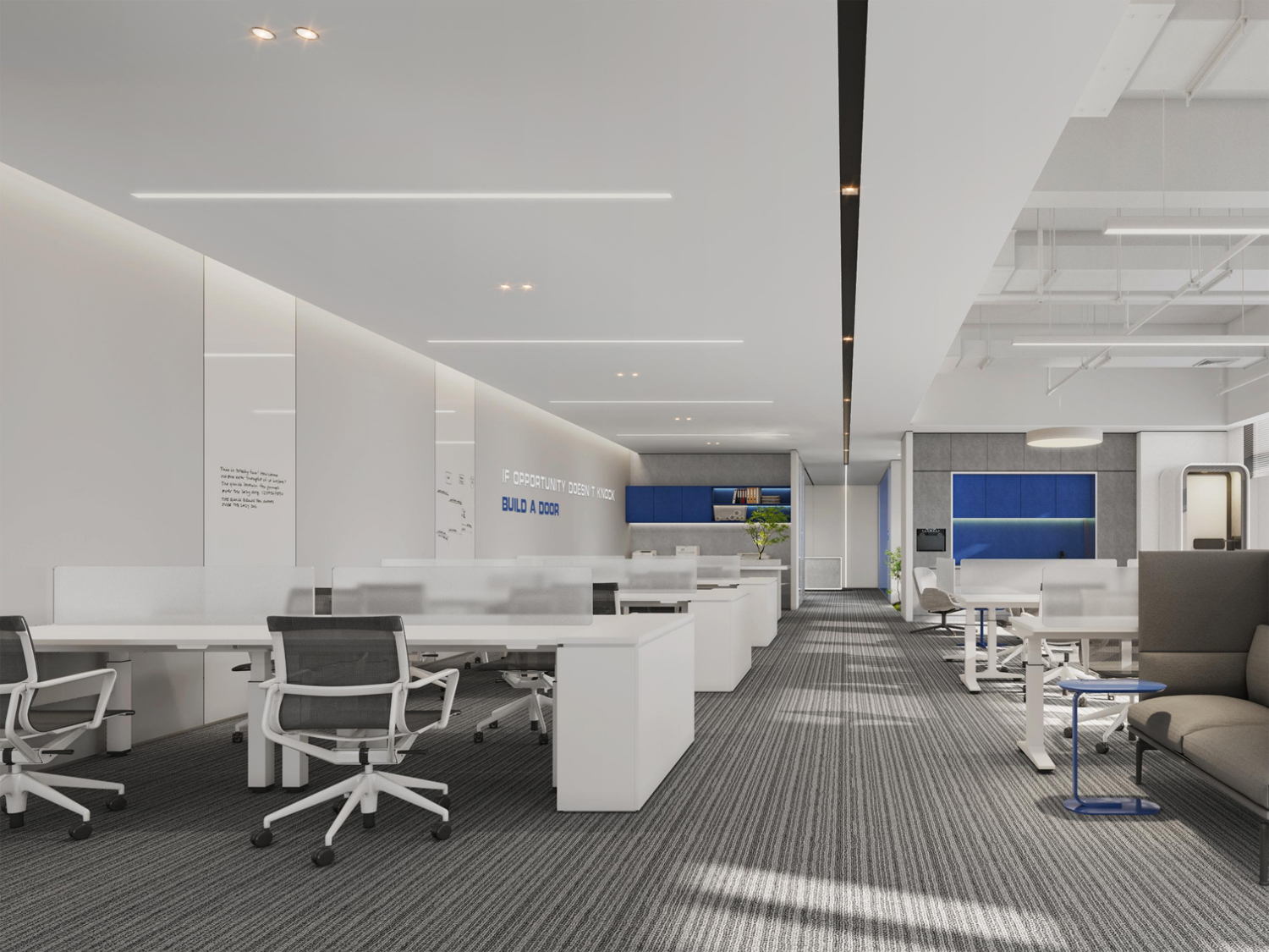 合肥2000平方现代风科技公司办公室装修设计(图1) 合肥2000平方现代风科技公司办公室装修设计(图1)