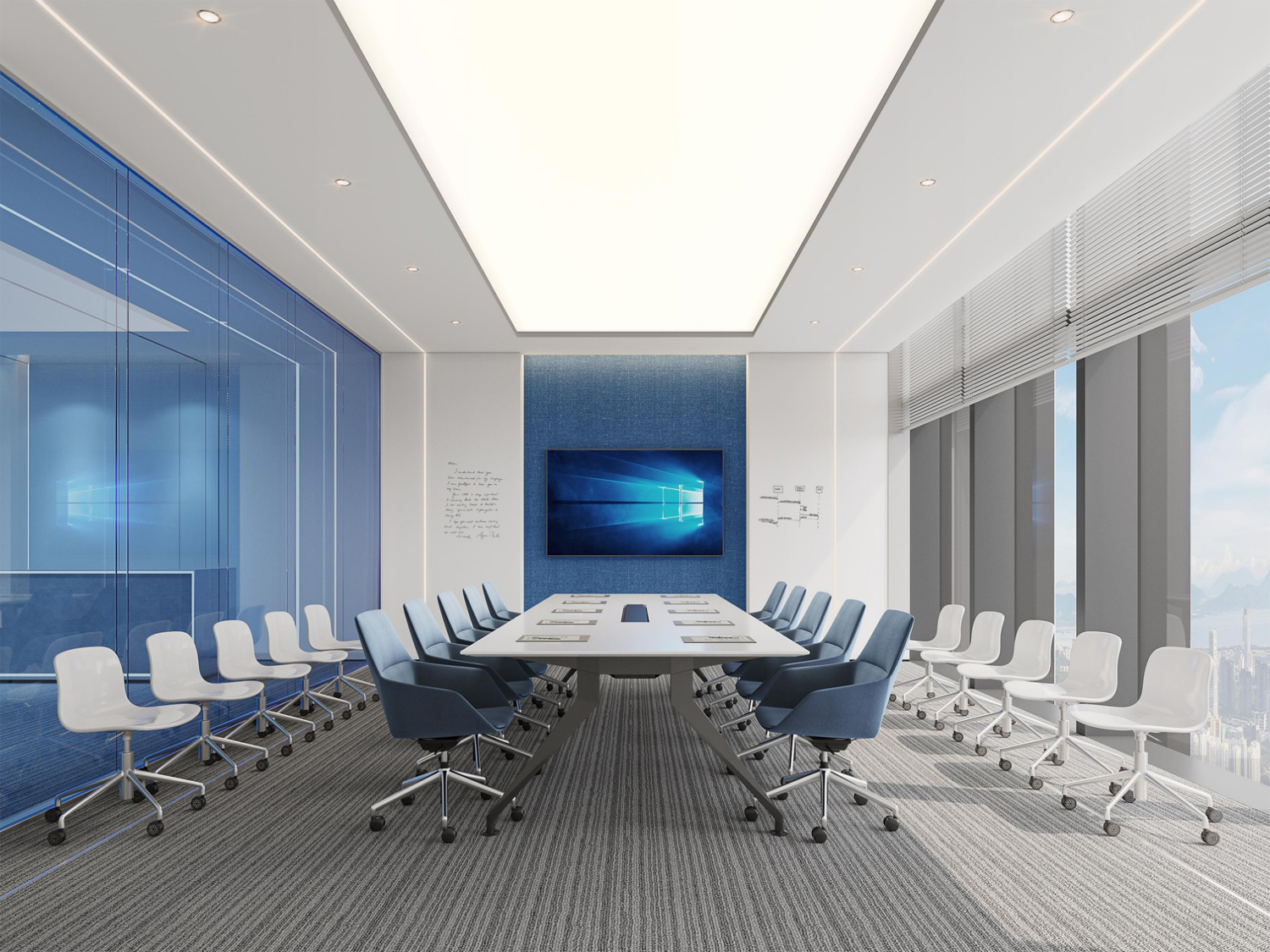 合肥2000平方现代风科技公司办公室装修设计(图2) 合肥2000平方现代风科技公司办公室装修设计(图2)