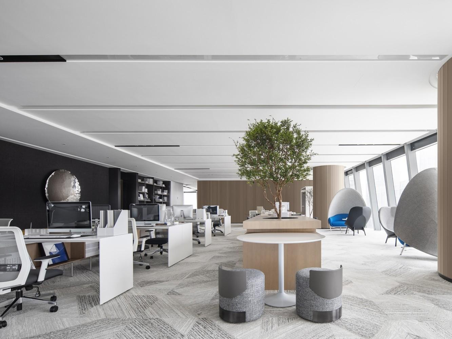 芜湖1900平方现代风办公室装修设计案例(图4) 芜湖1900平方现代风办公室装修设计案例(图4)