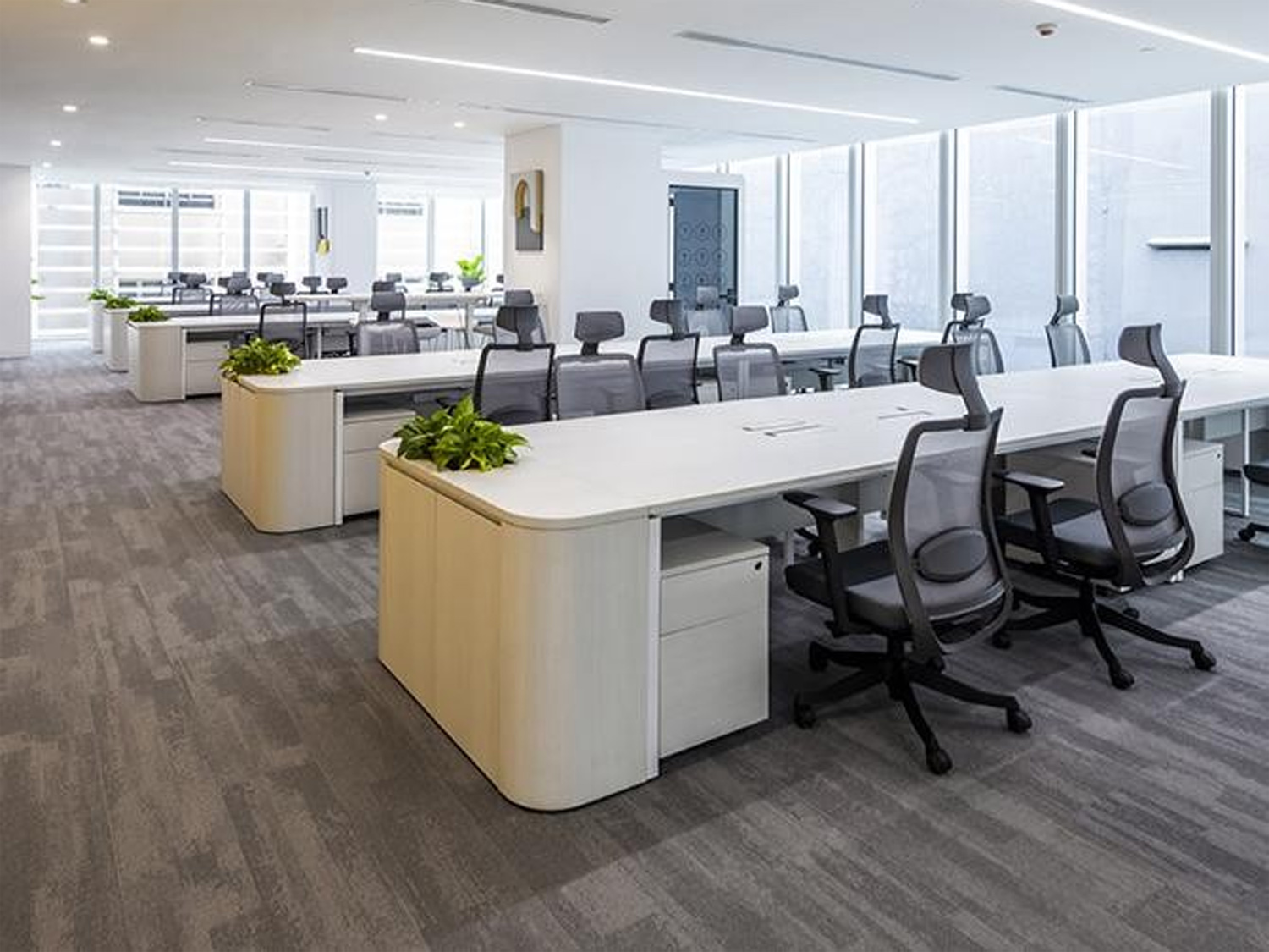 滁州1200平方简约风办公室装修设计案例(图1) 滁州1200平方简约风办公室装修设计案例(图1)