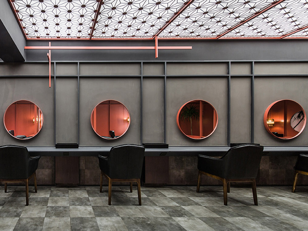 300平方理发店装修设计项目(图1)