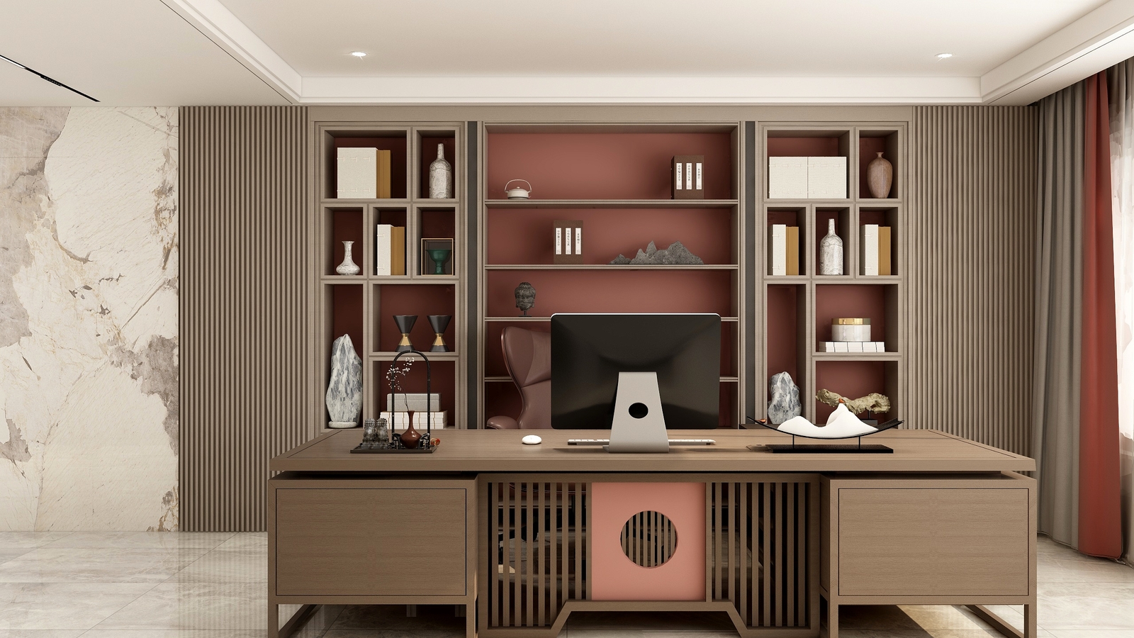 合肥600平方新中式工作室装修设计项目(图3) 合肥600平方新中式工作室装修设计项目(图3)