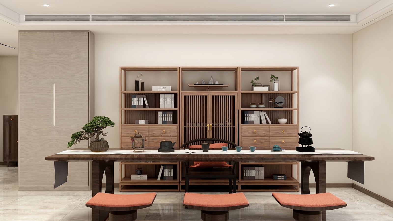 合肥600平方新中式工作室装修设计项目(图4) 合肥600平方新中式工作室装修设计项目(图4)