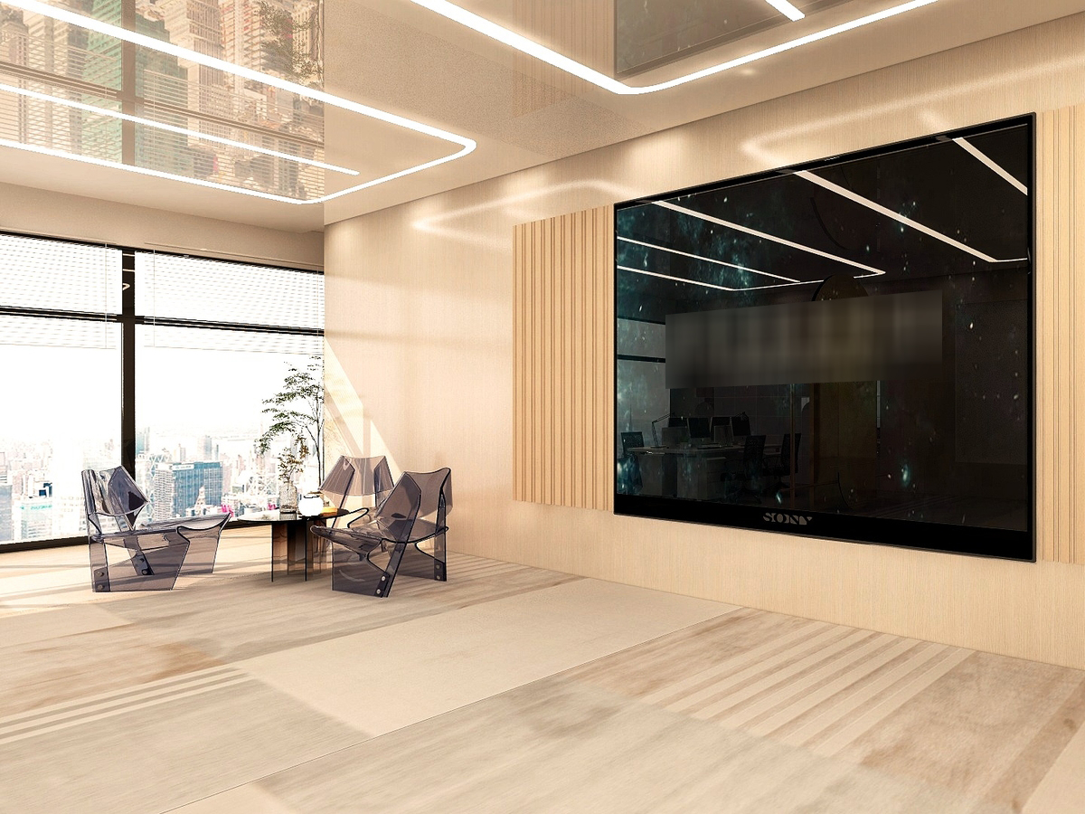 合肥简约400平方直播办公室装修设计(图2) 合肥400㎡简约直播间办公室装修案例解析(图2)