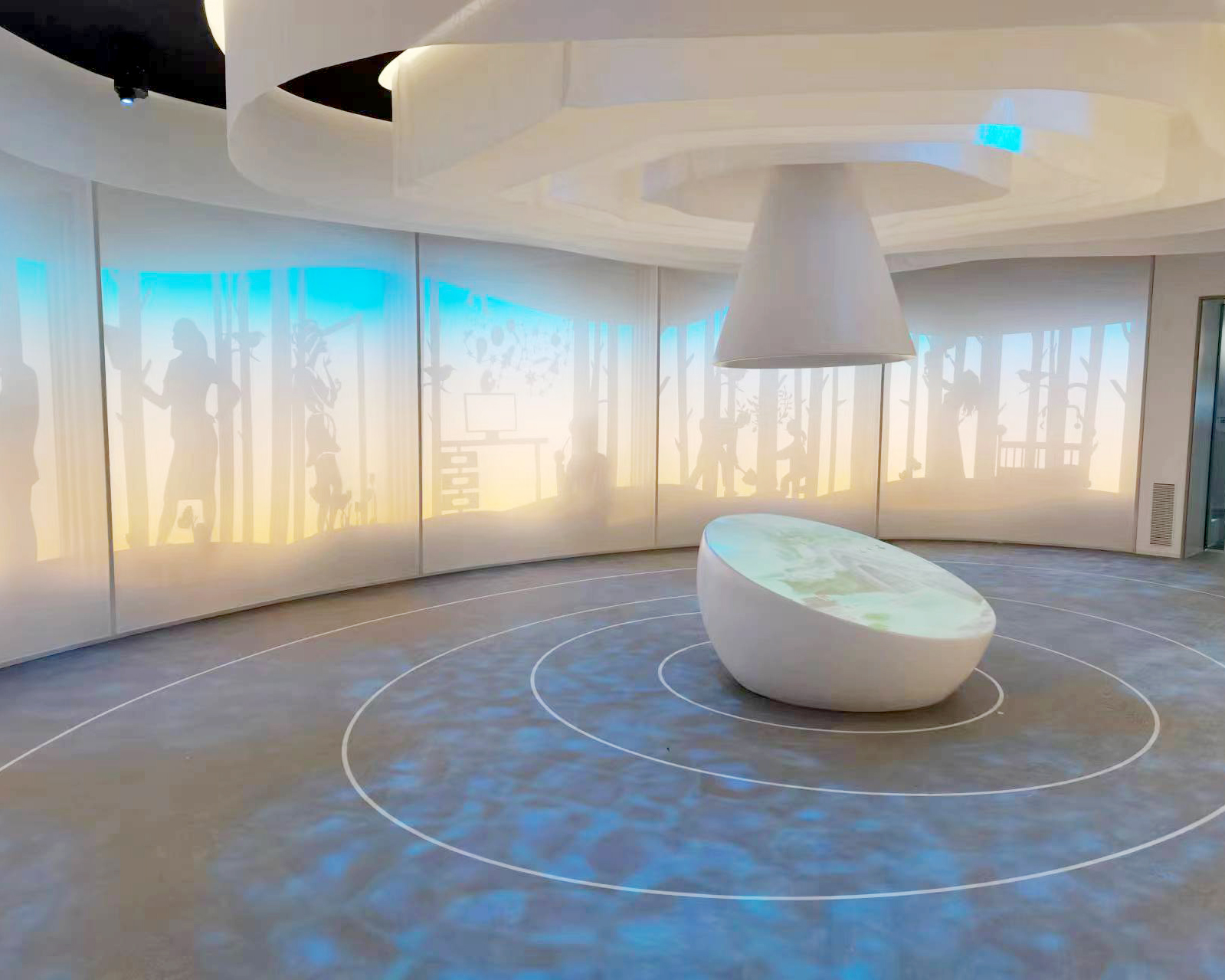 安徽铜陵洁雅生物科技公司展厅剪影区装修项目(图1)