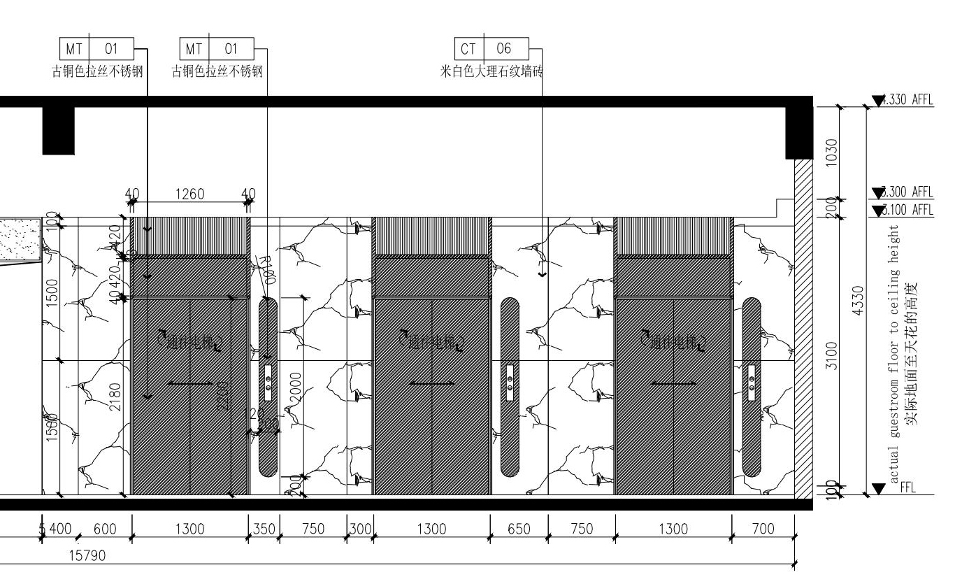 淮北商场内部电梯装修设计项目(图1)