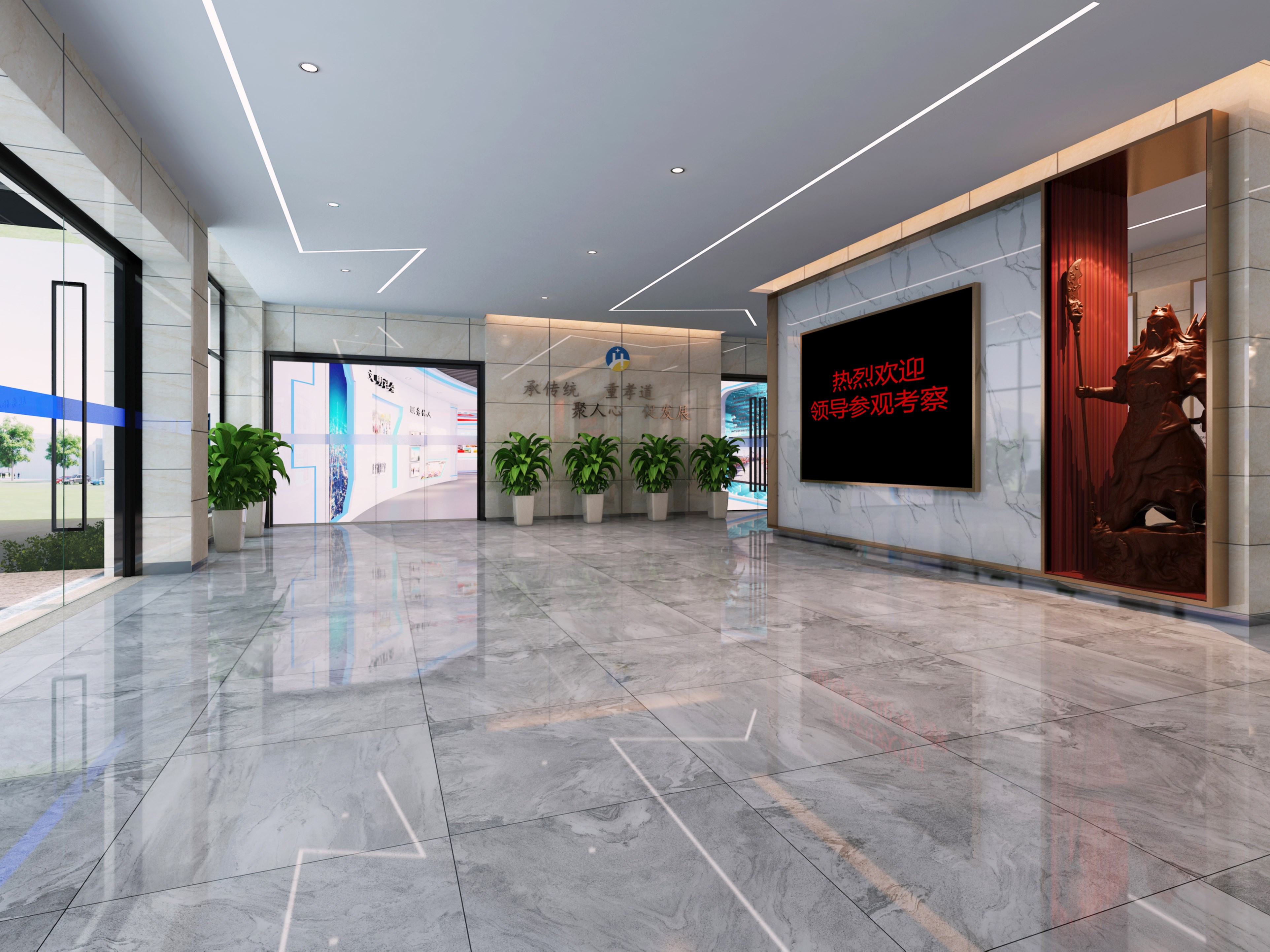 合肥5000平方华新智能停车设备办公楼装修设计项目(图1)