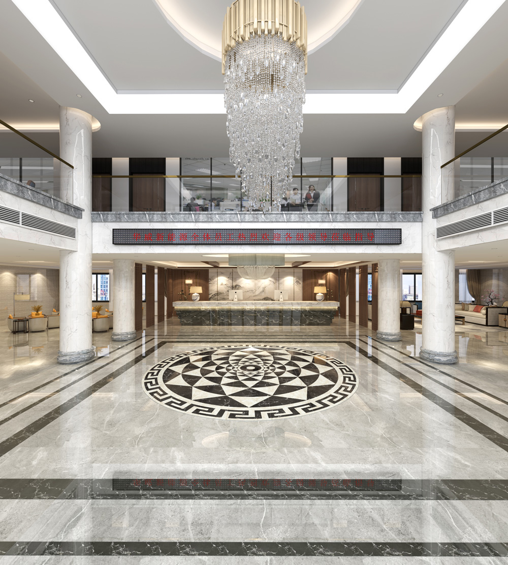 芜湖华威3000平方简约风办公楼装修(图1)