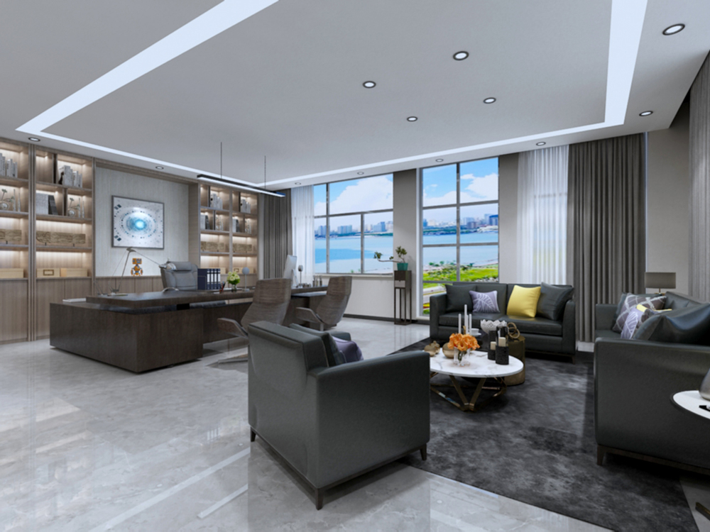 合肥简约风尚喜儿童用品有限公司1200平方办公室装修(图3)