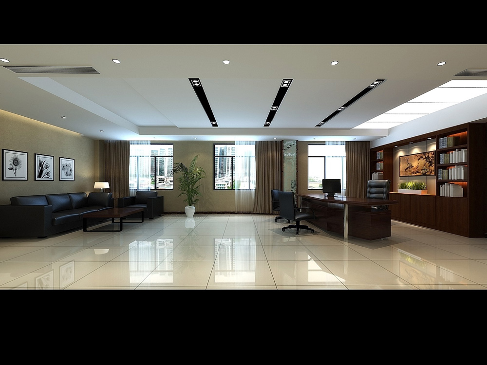 雷沃机械设备B区3000平方现代简约风办公楼装修(图10)