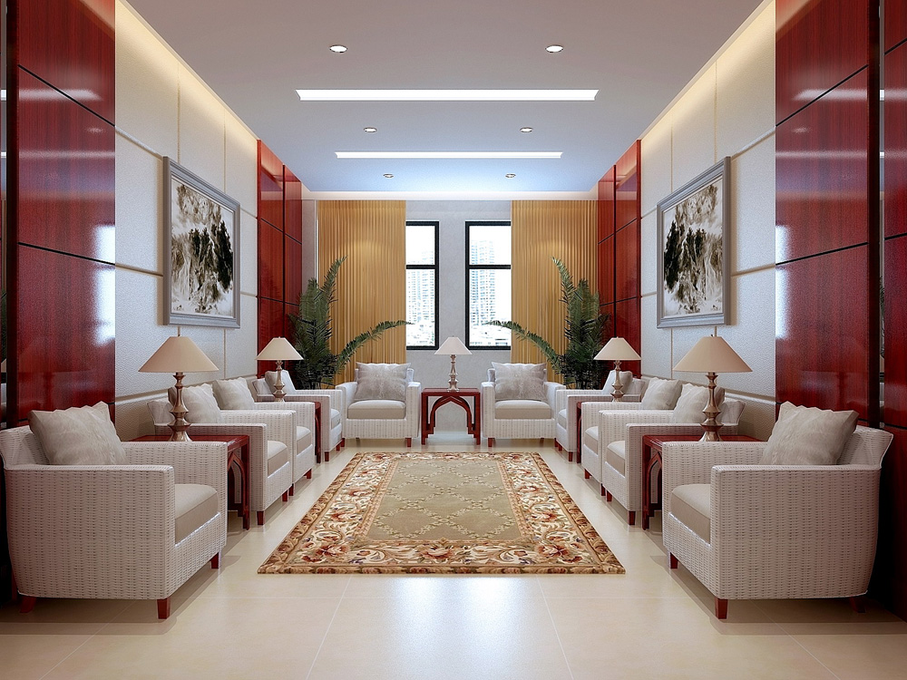 雷沃机械设备B区3000平方现代简约风办公楼装修(图5)