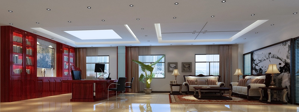 雷沃机械设备B区3000平方现代简约风办公楼装修(图6)