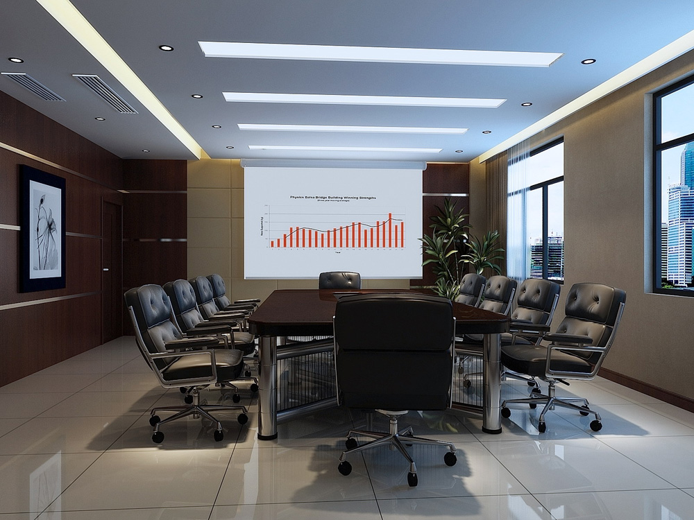 雷沃机械设备B区3000平方现代简约风办公楼装修(图12)