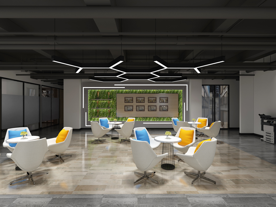 合肥瑶海区600平方工业风半山装饰办公室装修(图5)