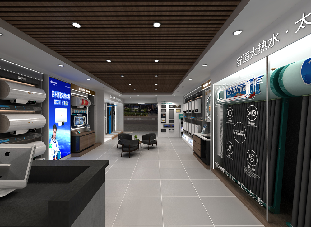 四季沐歌店面装修设计(图1) 四季沐歌连锁店面展厅装修设计(图1)