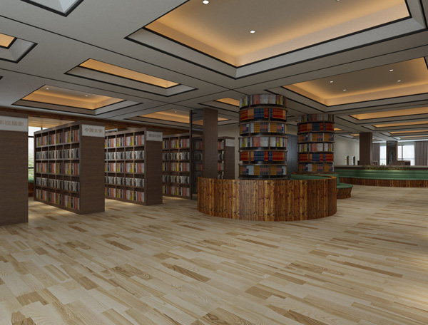 45中图书馆装修设计项目(图2)