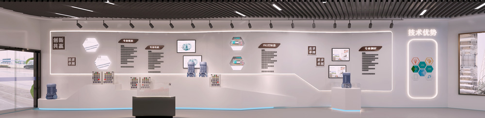 华新智能停车设备-现代简约展厅装修设计(图10)